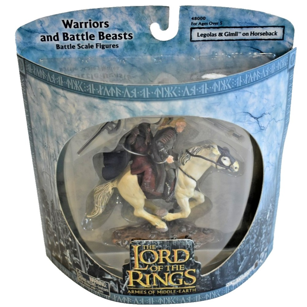 Lord of the Rings Armies of Middle Earth Legolas Gimli on Horseback 48000 NIB